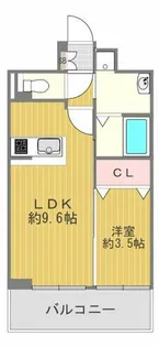 ラウレア田辺【5階】の間取り