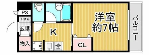 サンシャイン竜神橋【5階】の間取り