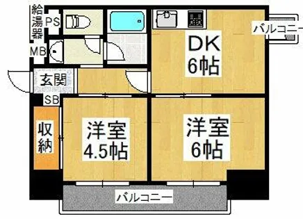 豊崎レヂデンス【302号室】の間取り