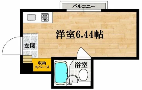 グランドハイツ湯里【503号室】の間取り