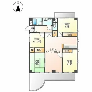 イオラニガーデンⅢ【6階】の間取り