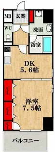 Groove Nipponbashi【3階】の間取り