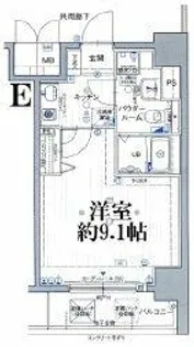 エスリード福島駅前第2【3階】の間取り