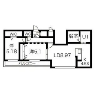 Estavie円山【3階】の間取り