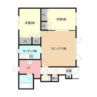 ベルリード西町C棟【1階】の間取り