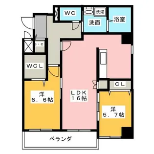 プライムコート【3階】の間取り