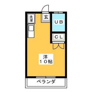 グリーンヒルズB【1階】の間取り