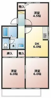 エヴァーグリーン【2階】の間取り