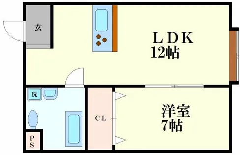 ベイアパートメント【3階】の間取り