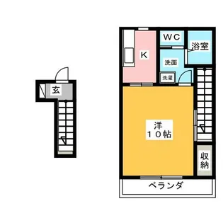 SATELLITE徳重【2階】の間取り