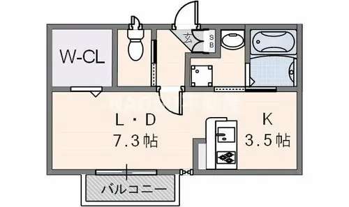 ルーエⅡ【2階】の間取り