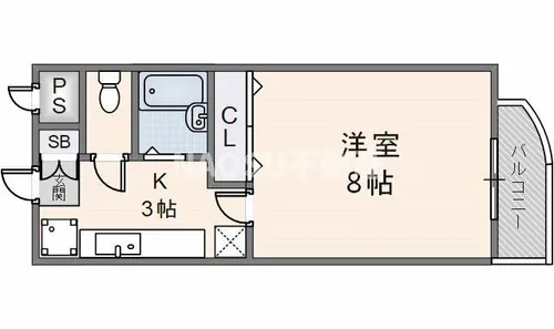 北口ハイツⅠ【3階】の間取り