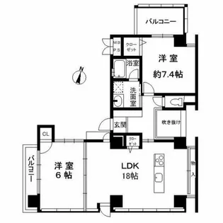ハーヴィスト森【2階】の間取り