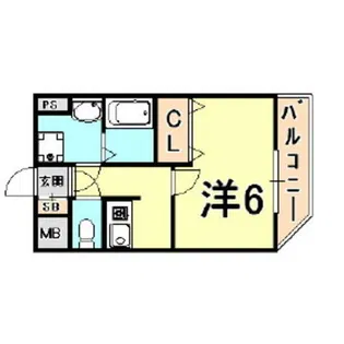 エテルノ甲東園【2階】の間取り