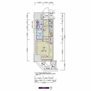 プレサンス天王寺勝山【4階】の間取り