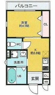 大阪府箕面市稲5丁目【アパート】の間取り