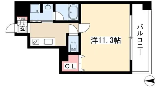 レジディア久屋大通【9階】の間取り