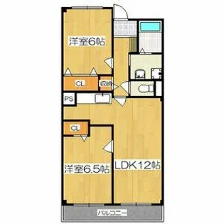 グラディオ諏訪【305号室】の間取り