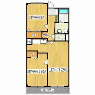 グラディオ諏訪【305号室】の間取り
