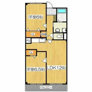 グラディオ諏訪【305号室】の間取り
