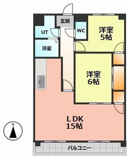 グローリーハイツ【3階】の間取り