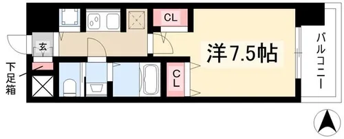 La Douceur黒川Ⅱ【1102号室】の間取り