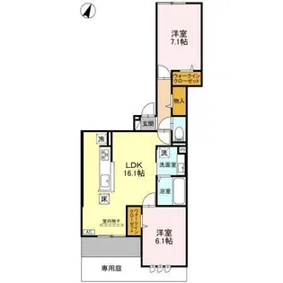 STグランツ【1階】の間取り