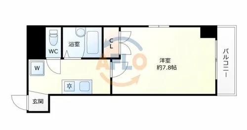 メゾン尾上【7階】の間取り