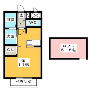 グラシアス A棟【2階】の間取り