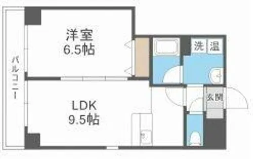 ルミエール難波【2階】の間取り