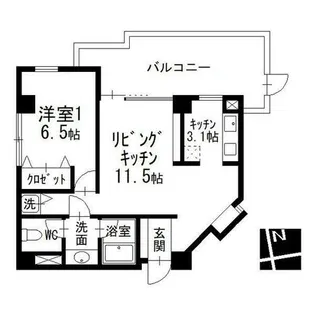 Ns21やごと【1階】の間取り