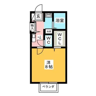 ボヌール大林【2階】の間取り