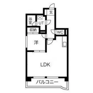 シャンブルナルカワ【8階】の間取り