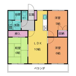 レジデンス赤池【3階】の間取り