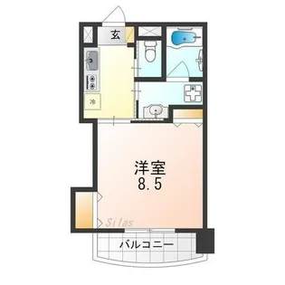 住吉橋TKハイツ【8階】の間取り