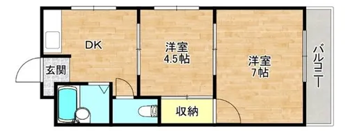 ハイツアラキⅡ【3階】の間取り