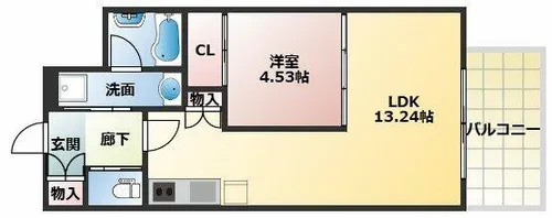 プレジオ永和ASIAN【6階】の間取り