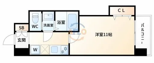 Luxe新大阪EASTⅡ【8階】の間取り