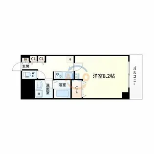 ドライバウム江坂【5階】の間取り