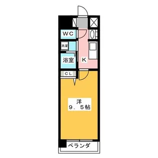 ラッフルズ東山【1階】の間取り