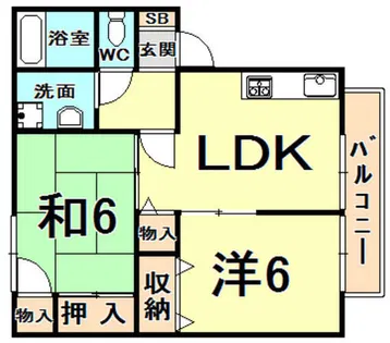 ストラスブール【2階】の間取り