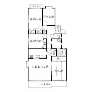 パークノヴァ上社北【3階】の間取り