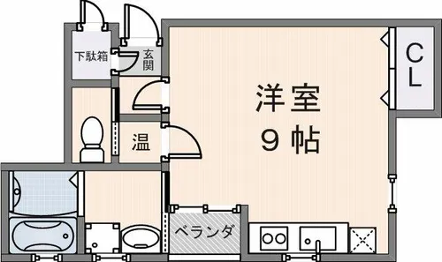ヴェルドミール花園【101号室】の間取り