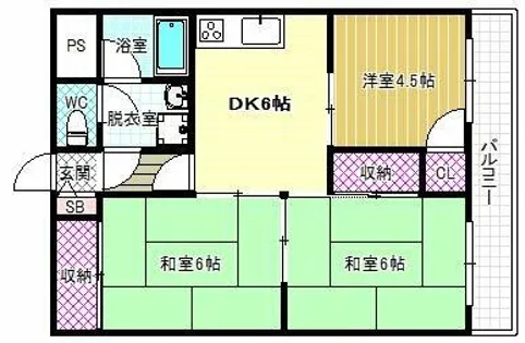 麻野ビル【6階】の間取り