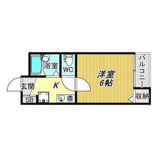 ホワイトヴィラ杉本【3階】の間取り