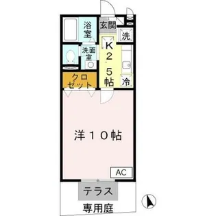 セジュールKaMiNs【1階】の間取り