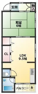 日下マンション【4階】の間取り