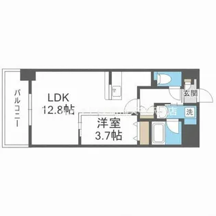 クラン エシオ【3階】の間取り