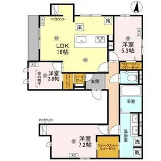MD TORISIA【3階】の間取り