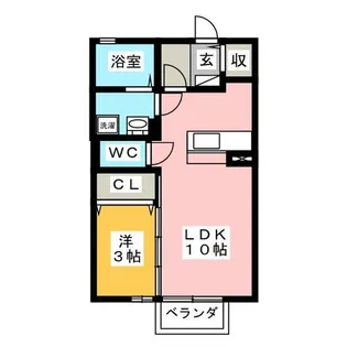 グランモア新豊 A棟【1階】の間取り